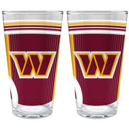 Great American Products - Washington Commanders Two-Piece 16oz. Pint Glass Set - Multicolor