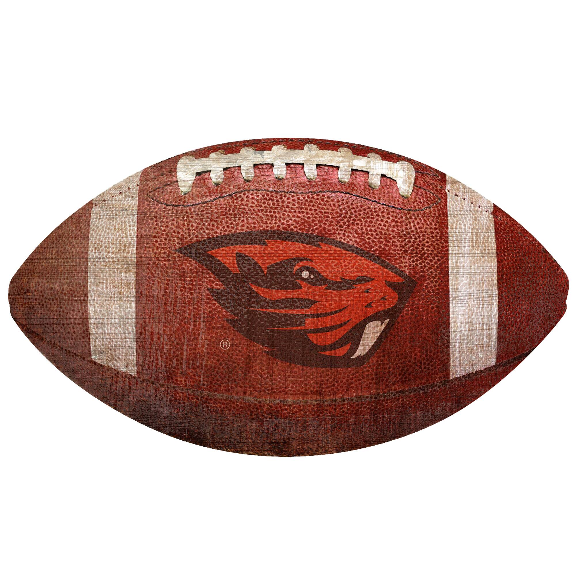 Oregon State Beavers 12'' Football Sign