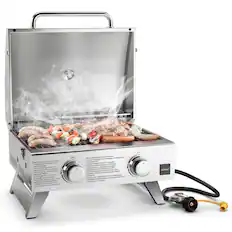 Instructions before sighting:
1. Ensure the grill is turned off and cooled down before opening the lid.
2. Select a burner and turn it on.
3. Wait for the burner to heat up for 15 seconds.
4. Remove the cover from the burner.
5. Turn the burner off.
6. Follow the instructions on the grill to ensure proper usage.
Note: The instructions are in French, but the general steps are clear.
