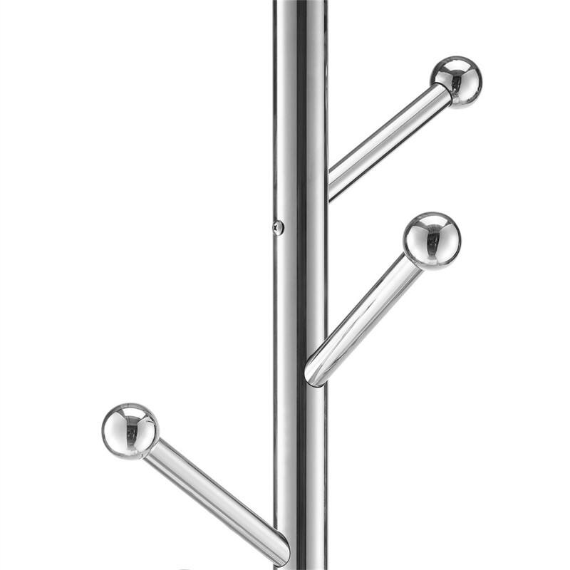 Alt View 2. ALEXOUN - Freestanding Coat Rack with Stable Marble Base & 8 Hooks-14.6" x 14.6" x 68.11" Dimensions,40 lbs / 18 kg Load Capacity - White.