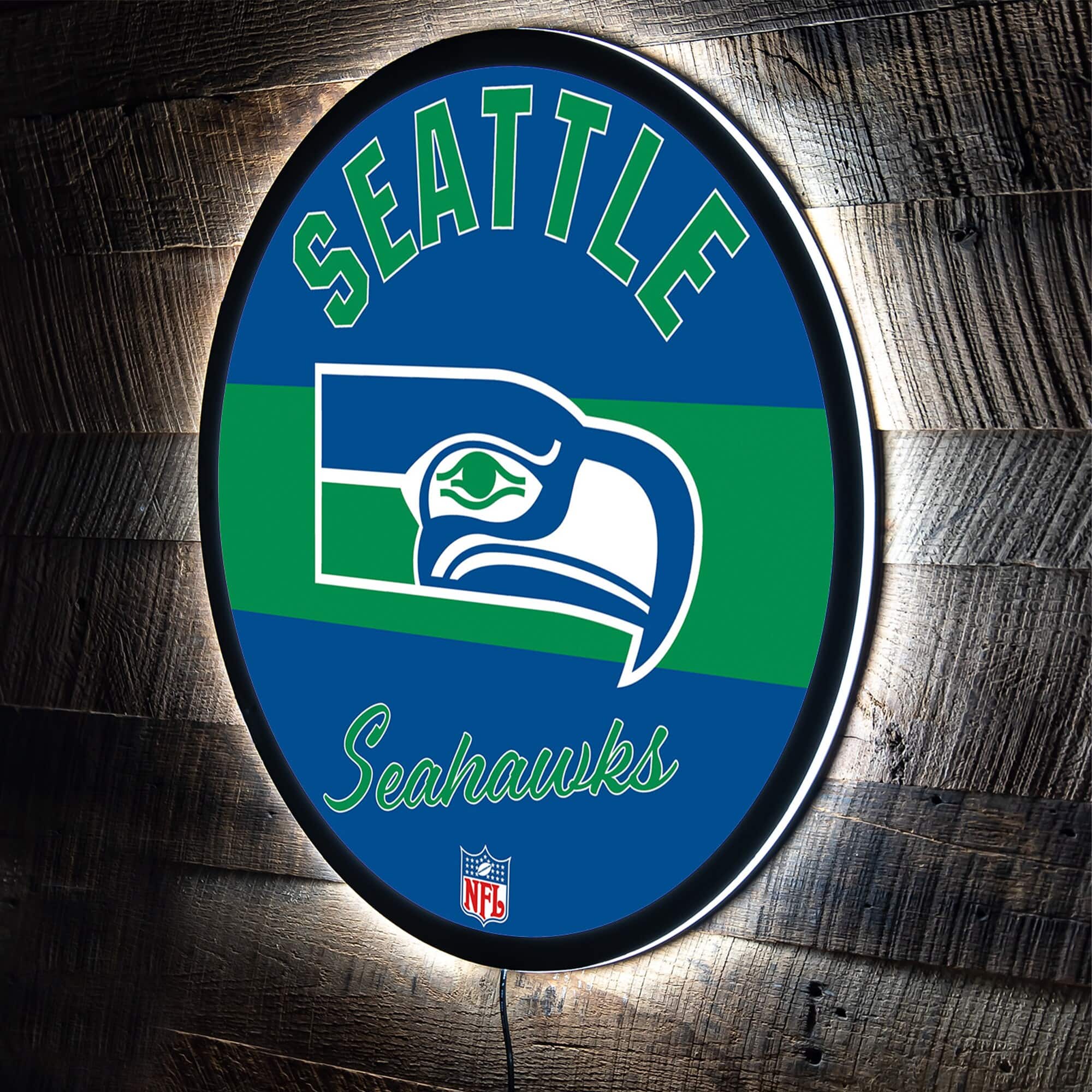 "Evergreen Enterprises - Seattle Seahawks 23"" LED Retro Logo Round Wall Sign - Multicolor" price history on PriceWatchPro