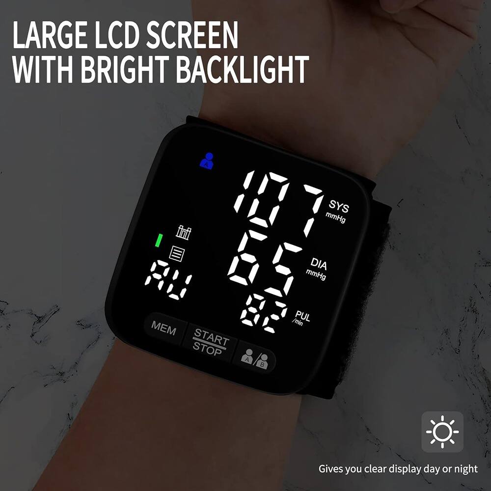 LARGE LCD SCREEN WITH BRIGHT BACKLIGHT

Gives you clear display day or night