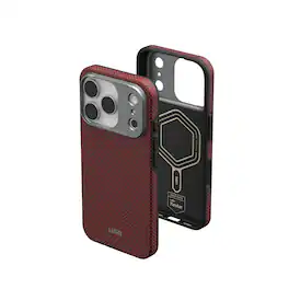 UAG - iPhone 17 Pro Case with MagSafe, Kevlar® Aramid Fiber Construction Protective Cover, Fibr Armr - Orange/Charcoal
