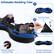 Inflatable Sledding Tube 1. Put on the cover 2. Use the tire pump to inflate 3. Leak-proof Cyclone Cap Puncture-free inflation value avoids air leakage 4. Connect to inflate until the tube is fully inflated.