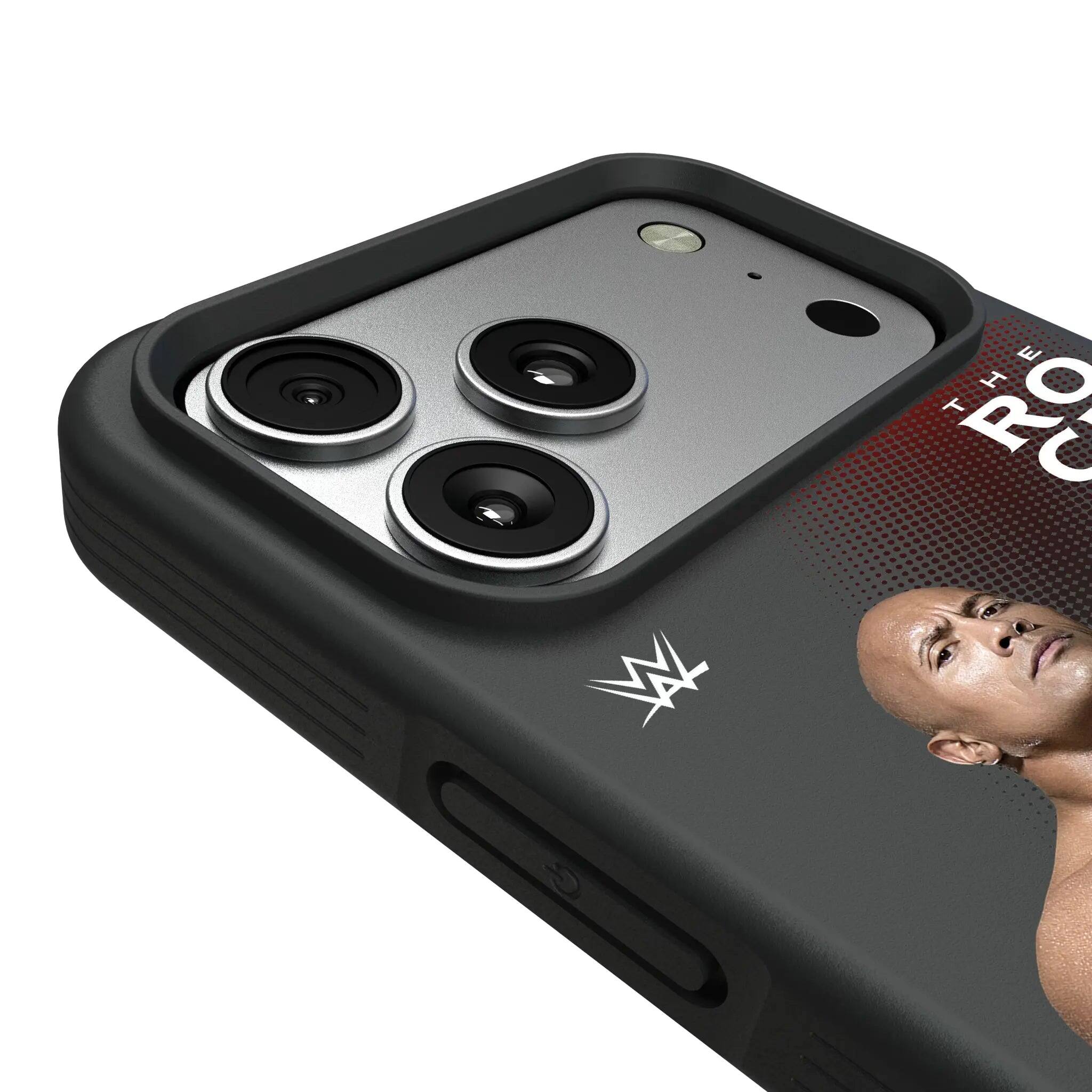 Left. Keyscaper - WWE Superstar Bump Phone Case - Apple iPhone 17 Pro Max - The Rock.