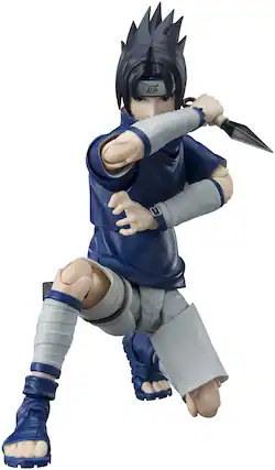 Front. Bandai - Tamashii Nations - Naruto - S.H.Figuarts - Sasuke Uchiha (Ninja Prodigy of the Uchiha Clan - Collectibles - Multicolor.
