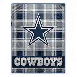 Pegasus - Dallas Cowboys 66" x 95" Oversized Plaid FAN-mily Ultra Cozy Blanket - Multicolor