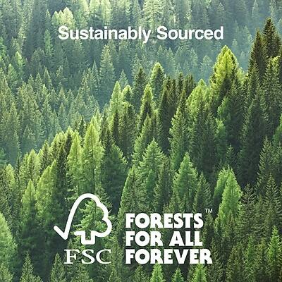 Sustainably Sourced  
FORESTS FOR ALL FOREVER  
FSC