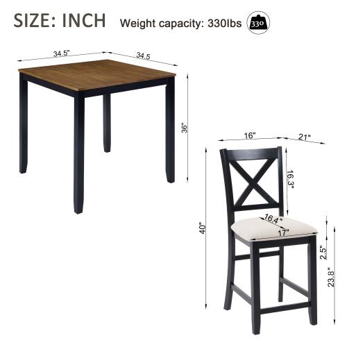 SIZE: INCH  
Weight capacity: 330lbs  
34.5"  
34.5"  
36"  
16"  
21"  
16.3"  
40"  
16.4"  
17"  
2.5"  
23.8"