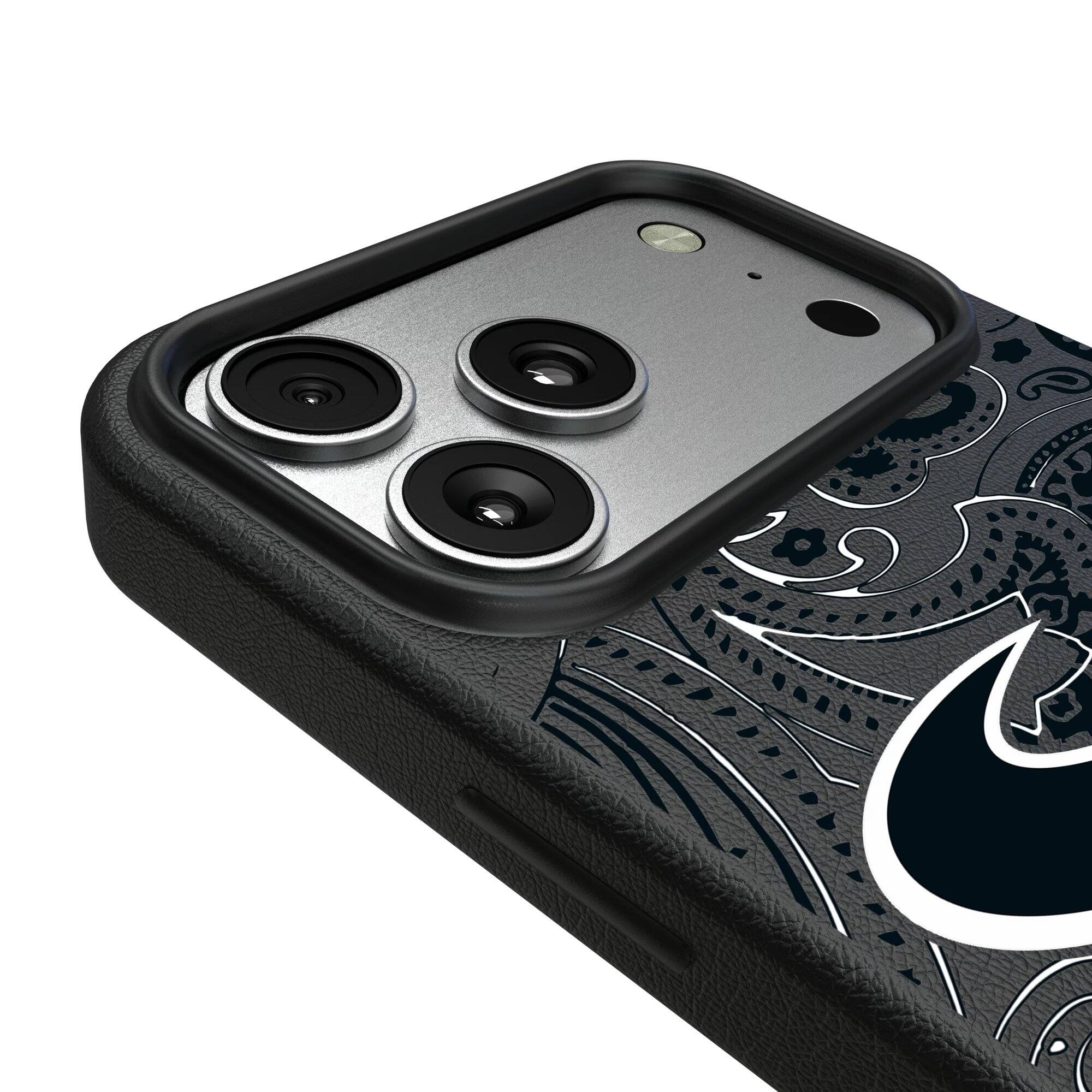 Alt View 2. Keyscaper - Paisley iPhone Magnetic Bump Case - 15 - Black.