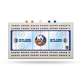 Rico Industries - New York Hockey Islanders Classic 2 Track Wooden Cribbage Board with Rink look & Logo - Multi