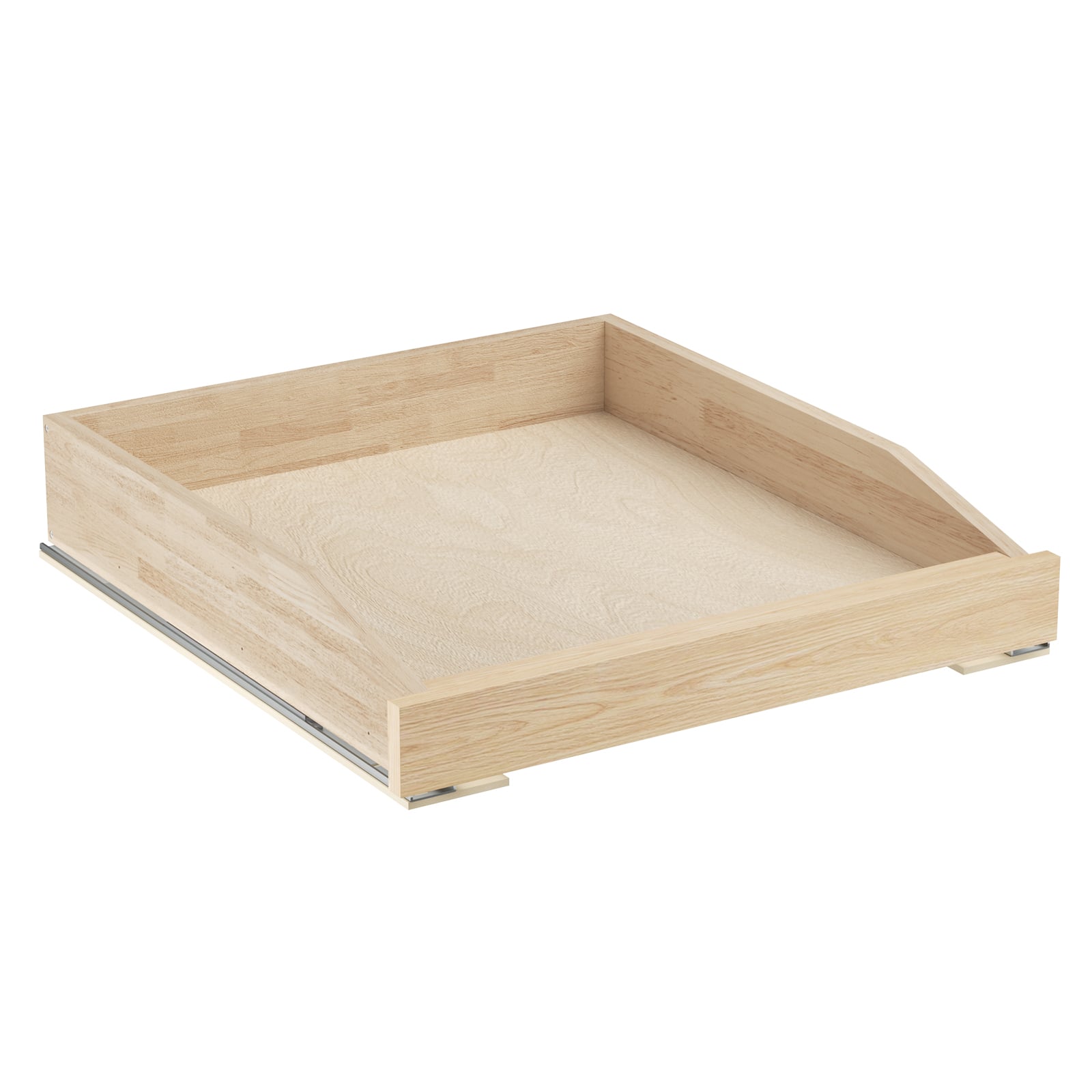 LOVMOR - Pull Out Cabinet Organizer with Soft Close 19.5-W x 21-in D Cabinet Drawers Slide Out for Kitchen Base Cabinet - Wood