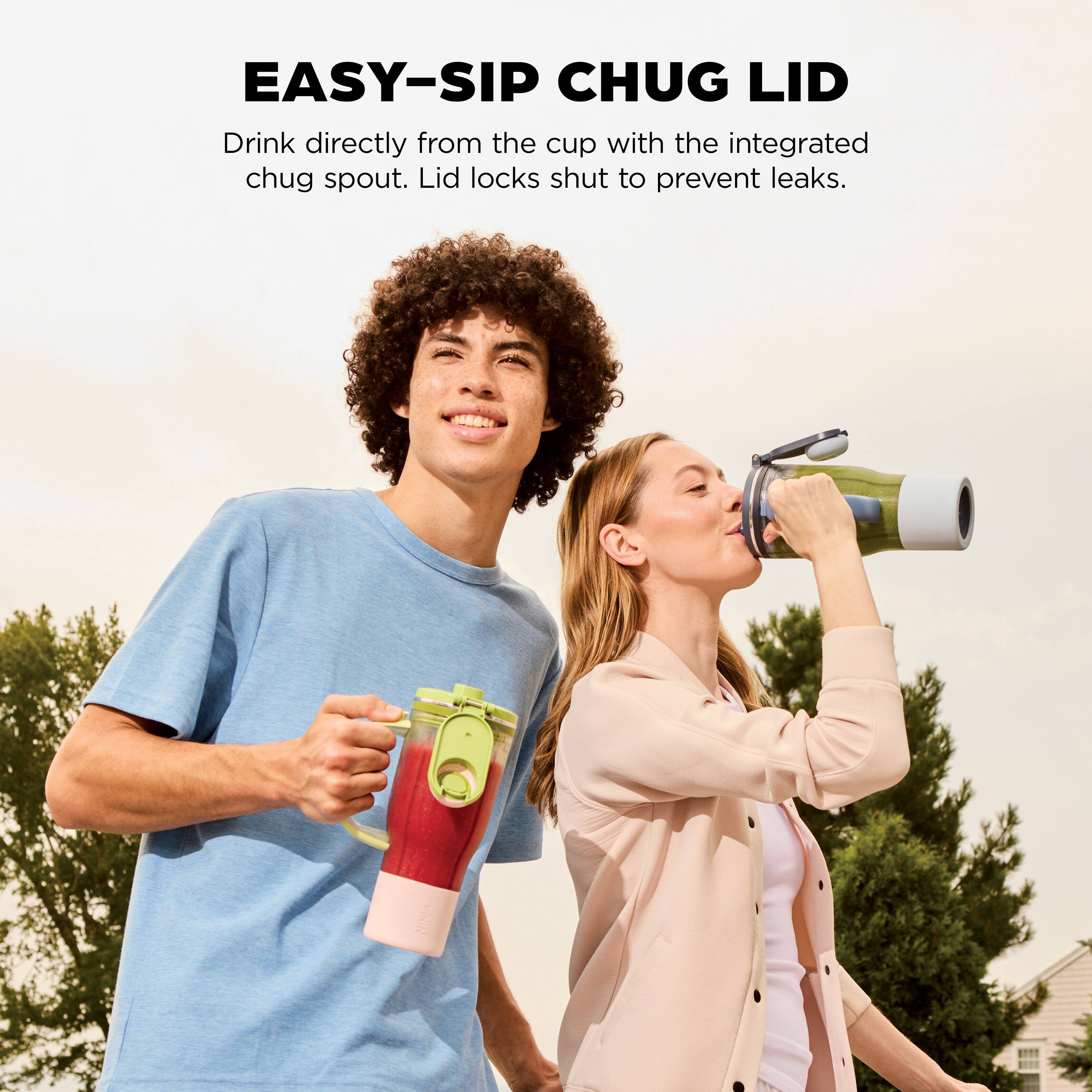 EASY-SIP CHUG LID

Drink directly from the cup with the integrated chug spout. Lid locks shut to prevent leaks.
