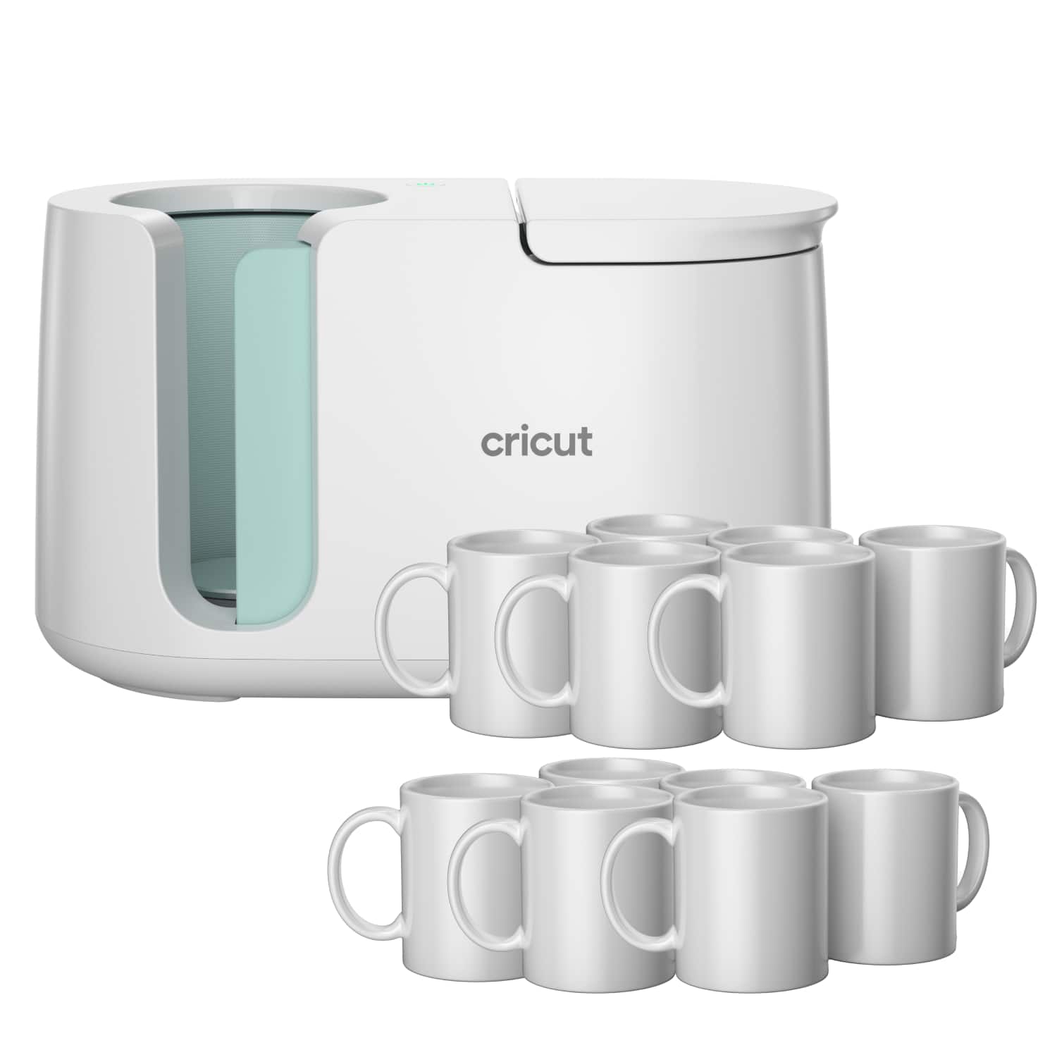 Cricut - Mug Press Heat Press Machine with 12 Mugs Bundle