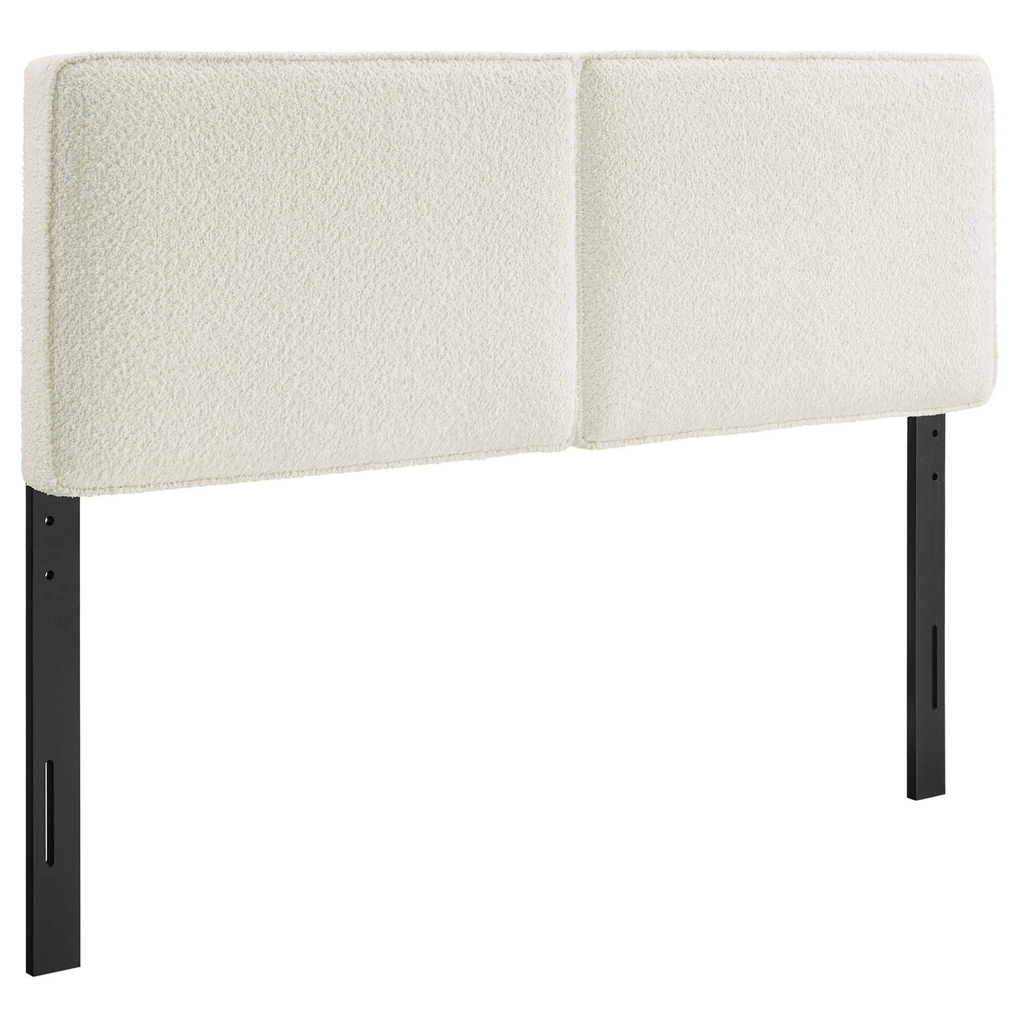 Lindee Boucle Fabric Full Headboard by Modway - Yellow