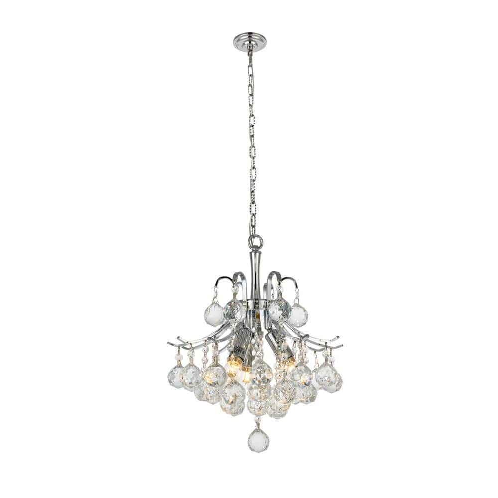 Elegant Lighting - Toureg 3 light Pendant Clear Royal Cut Crystal - Chrome price history on PriceWatchPro