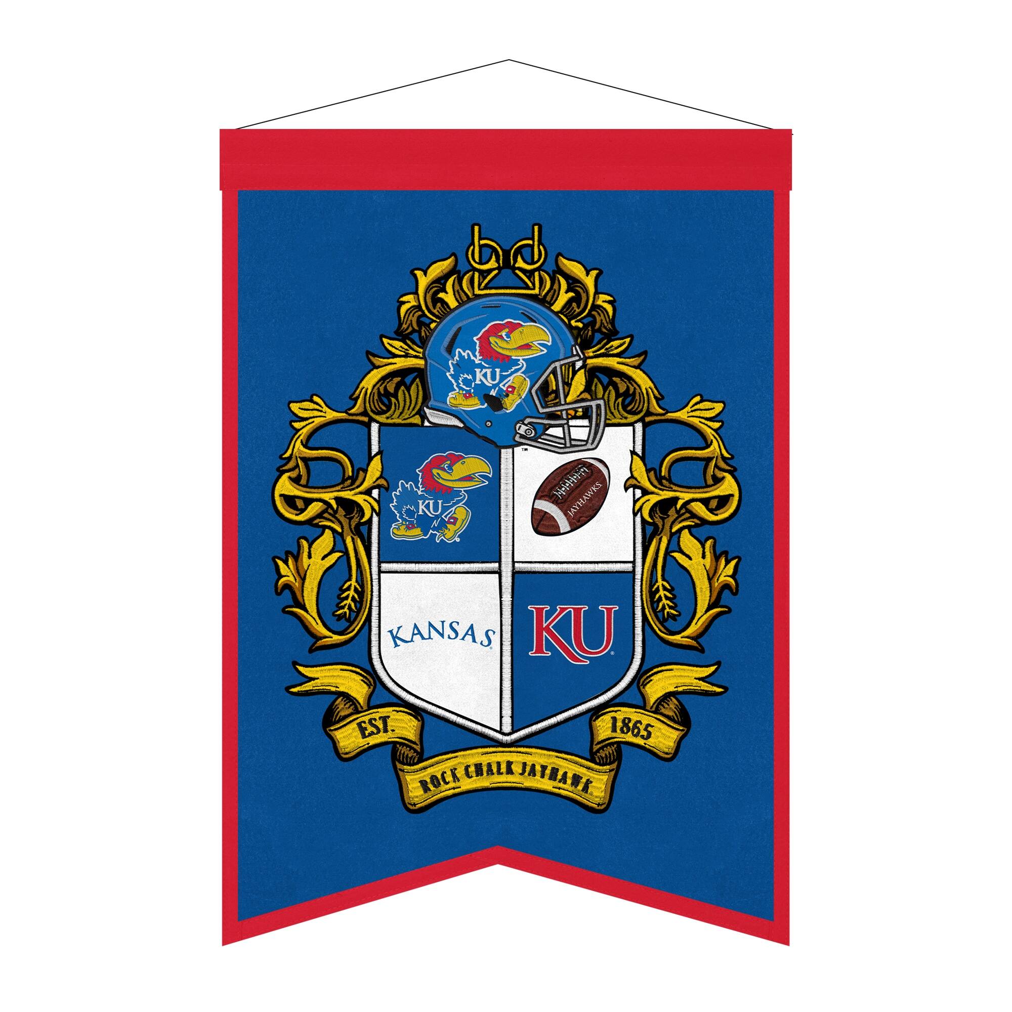 bd M CKU CKU KU Hitr JAYHAWK KANSAS KU EST. 1865 CHALK JAYHAWK ROCK