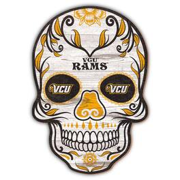 Fan Creations - VCU Rams 12'' Sugar Skull Sign - Multicolor