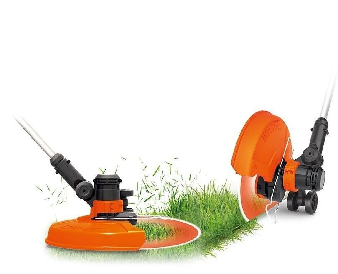 Alt View Zoom 16. WORX - WG124 6 Amp 15-Inch Cutting Diameter Electric Straight Shaft Grass Trimmer - Orange.