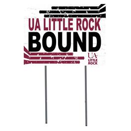 Jardine - Arkansas Little Rock Trojans 18'' x 24'' Bound Yard Sign - White