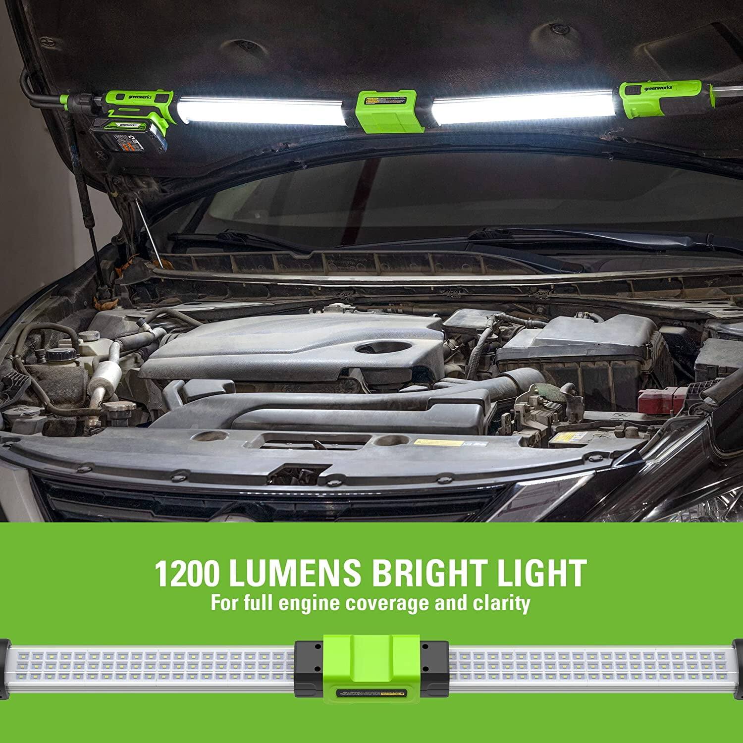1200 LUMENS BRIGHT LIGHT  
For full engine coverage and clarity