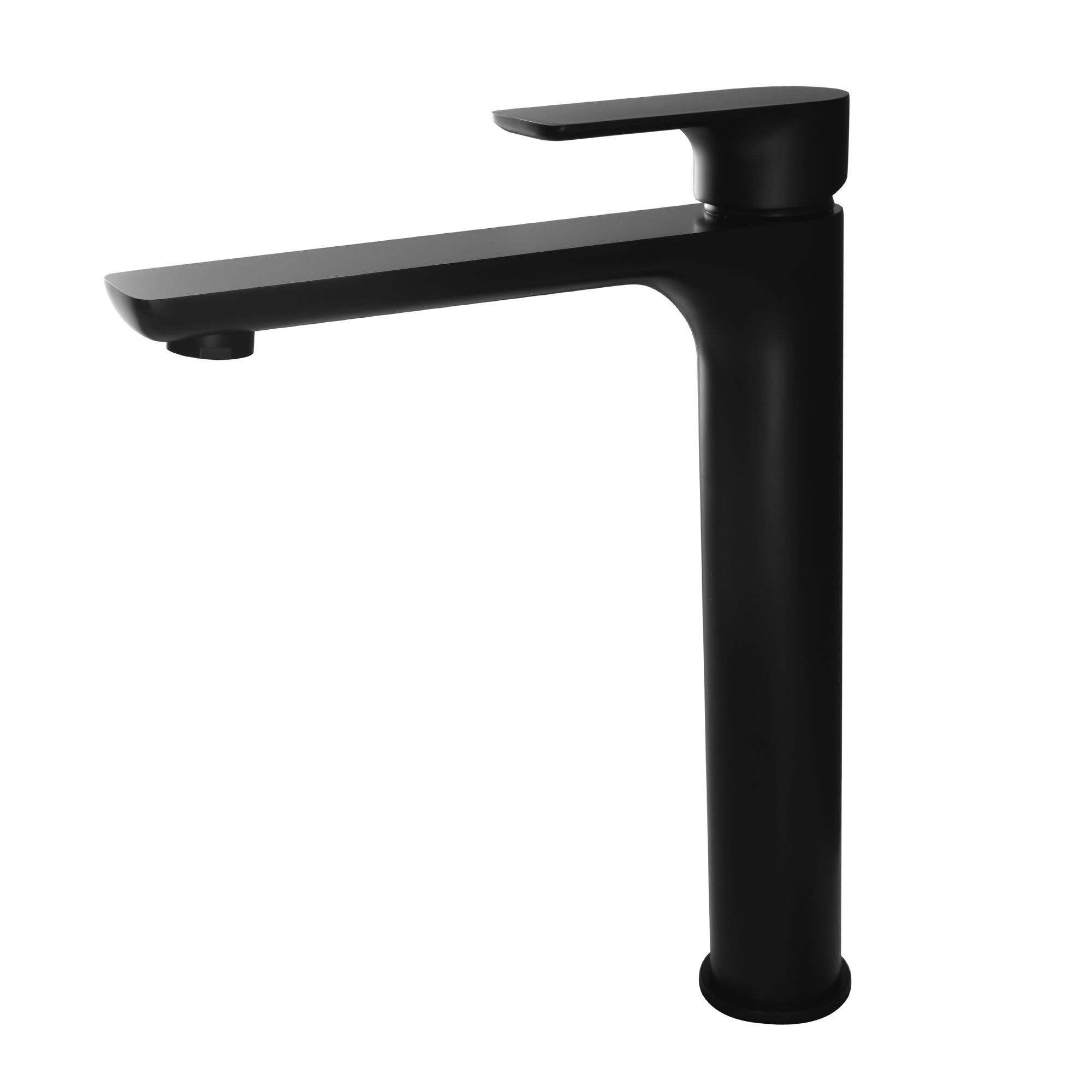 Alt View 10. Boyel Living - 1.2 GPM Single Handle Single Hole Bathroom Faucet with Water Supply Hose and Built in Aerator in Matte Black Tall - Matte Black.