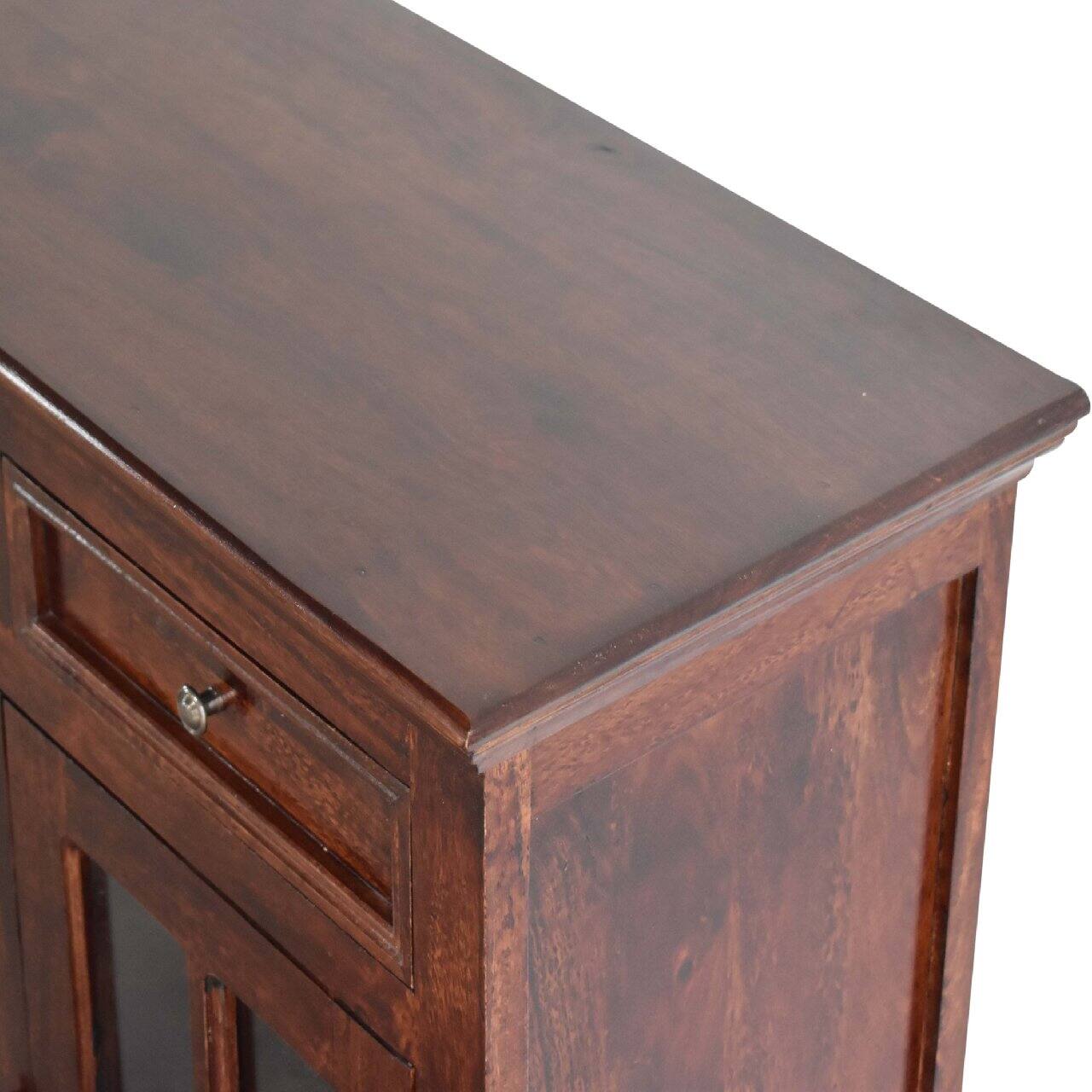 Alt View 2. Artisan Furniture - Artisan Furniture Solid Wood Large Cherry Glazed Sideboard, 4 Drawers, 4 Doors, Brown - Brown.