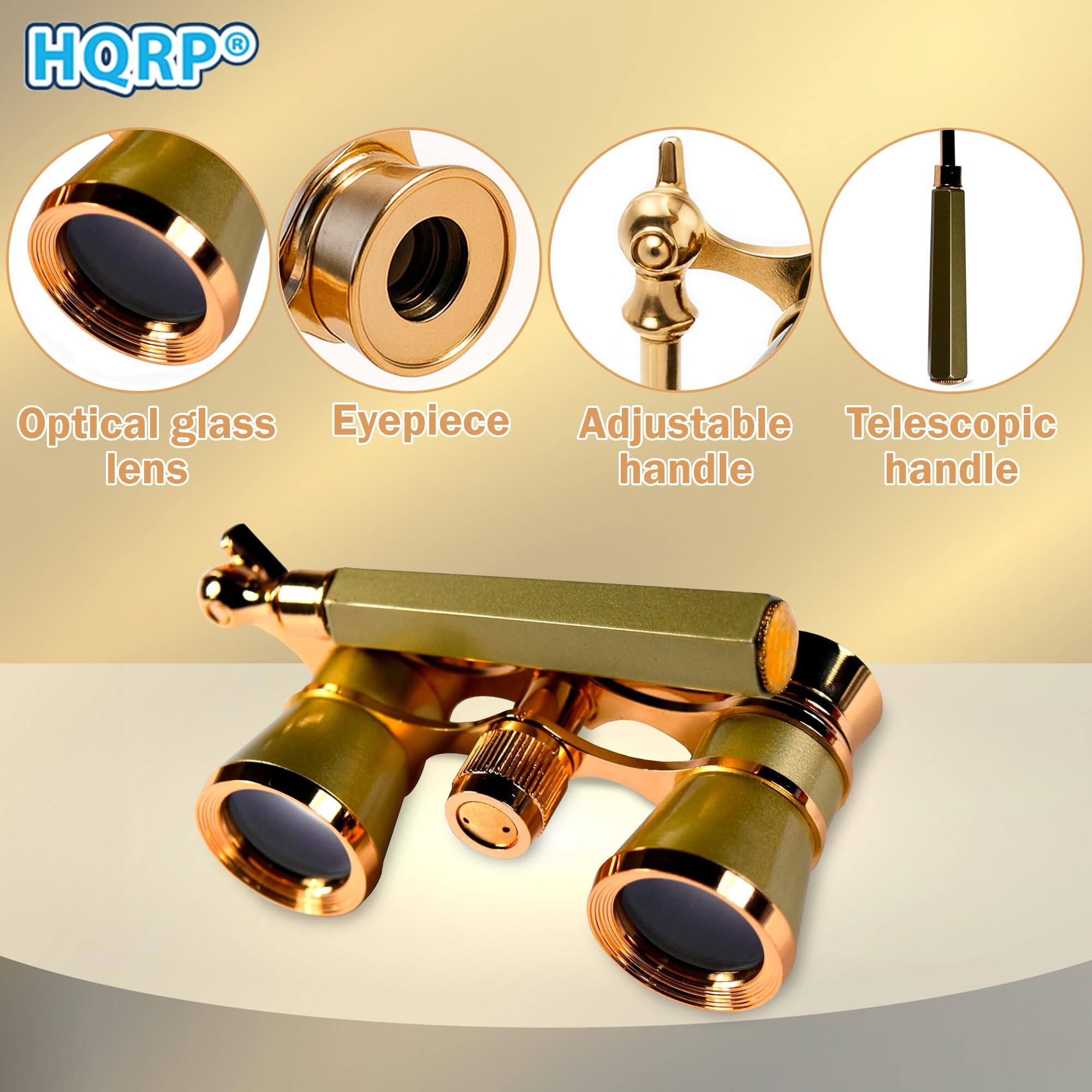 HQRP Optical glass Eyepiece Adjustable Telescopic handle