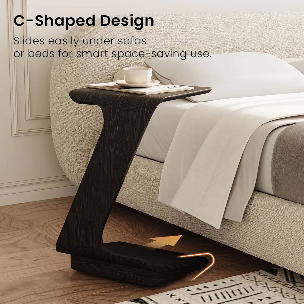 C-Shaped Design  
Slides easily under sofas or beds for smart space-saving use.