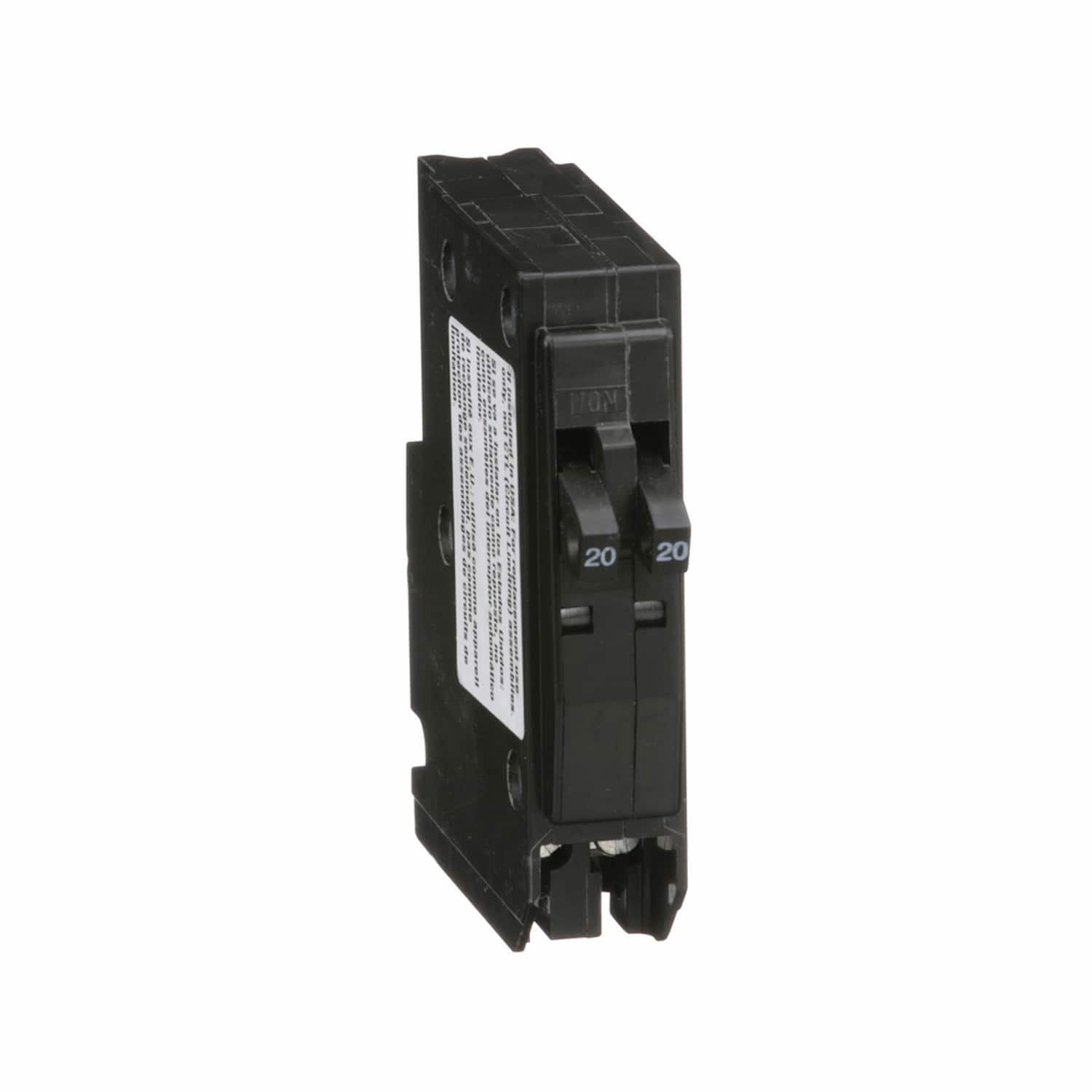 Schneider Electric - Square D 20/20 amps Tandem Single Pole Circuit Breaker price history on PriceWatchPro