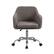 Angle. Linon Home Décor - Carvel Plush Faux Sherpa Height-Adjustable Office Chair - Gray.