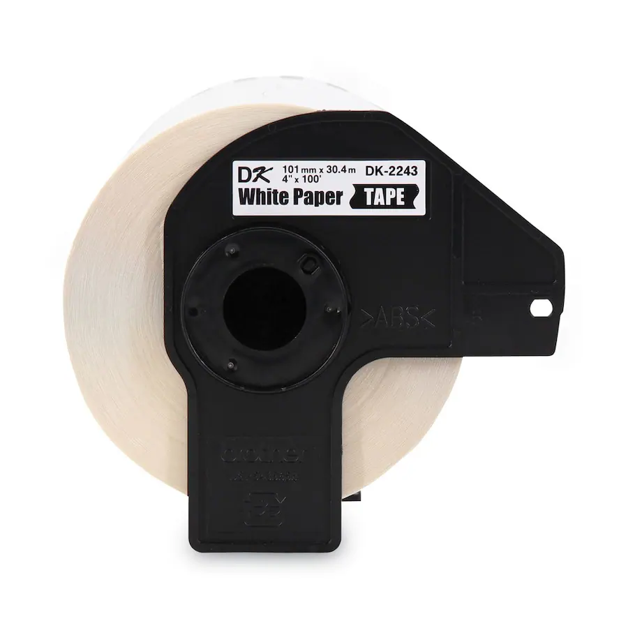 Continuity Label Brother DK2243 4 in. x 100 ft. Continuous Length Shipping Label Tape ...