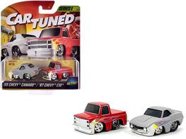 Car Tuned - "Pro Street" Series 1 Chevrolet Double Pack Set of 2 Cars Diecast Model Cars by CarTuned - Multi