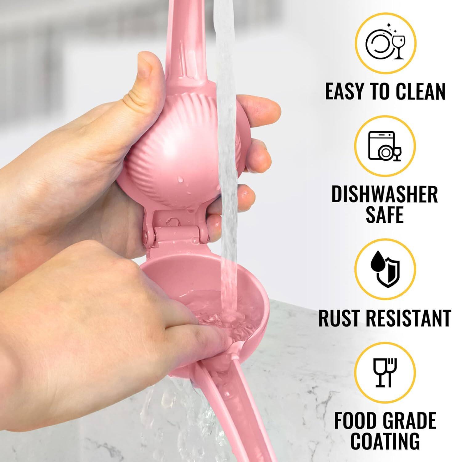 EASY TO CLEAN  
DISHWASHER SAFE  
RUST RESISTANT  
FOOD GRADE COATING