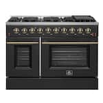 Forno Appliances - Galiano 6.58 Cu. Ft. Freestanding Gas Range with Convection Oven - Black