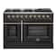 Forno Appliances - Galiano 6.58 Cu. Ft. Freestanding Gas Range with Convection Oven - Black