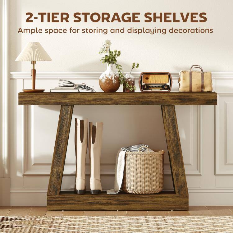 2-TIER STORAGE SHELVES  
Ample space for storing and displaying decorations
