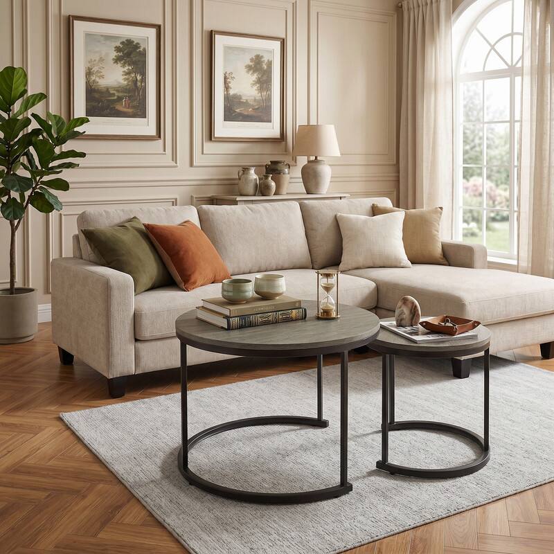 Round Nesting Side Tables