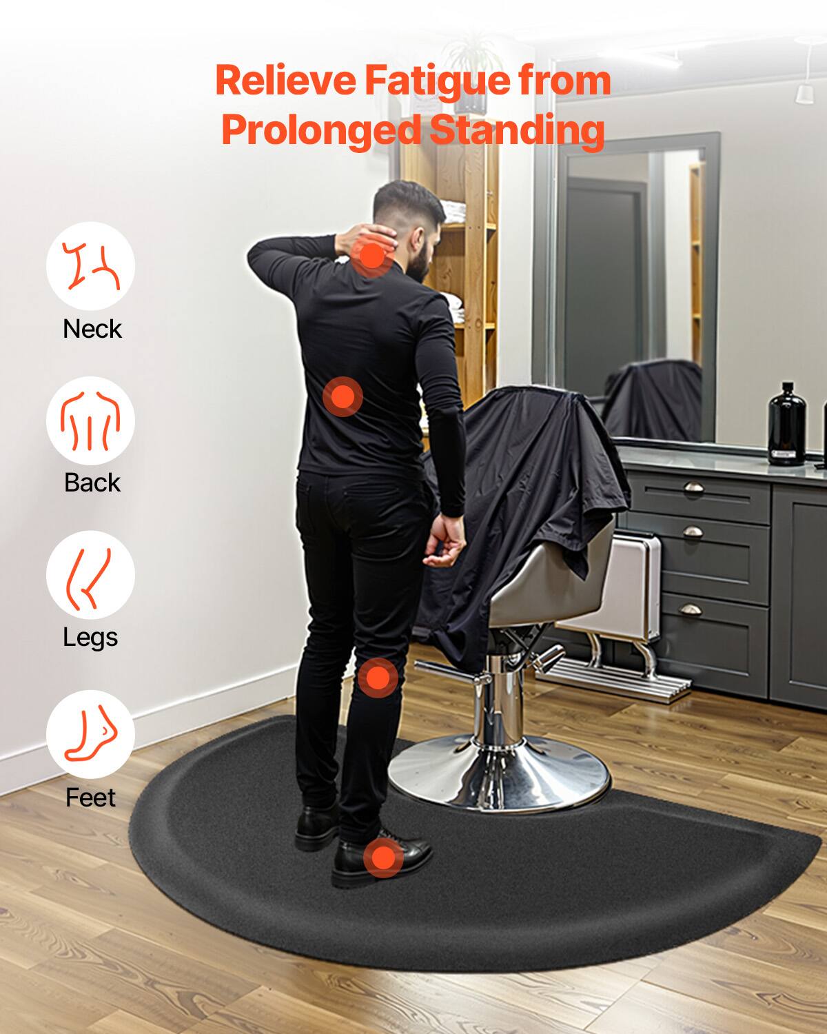 Relieve Fatigue from Prolonged Standing

Neck
Back
Legs
Feet