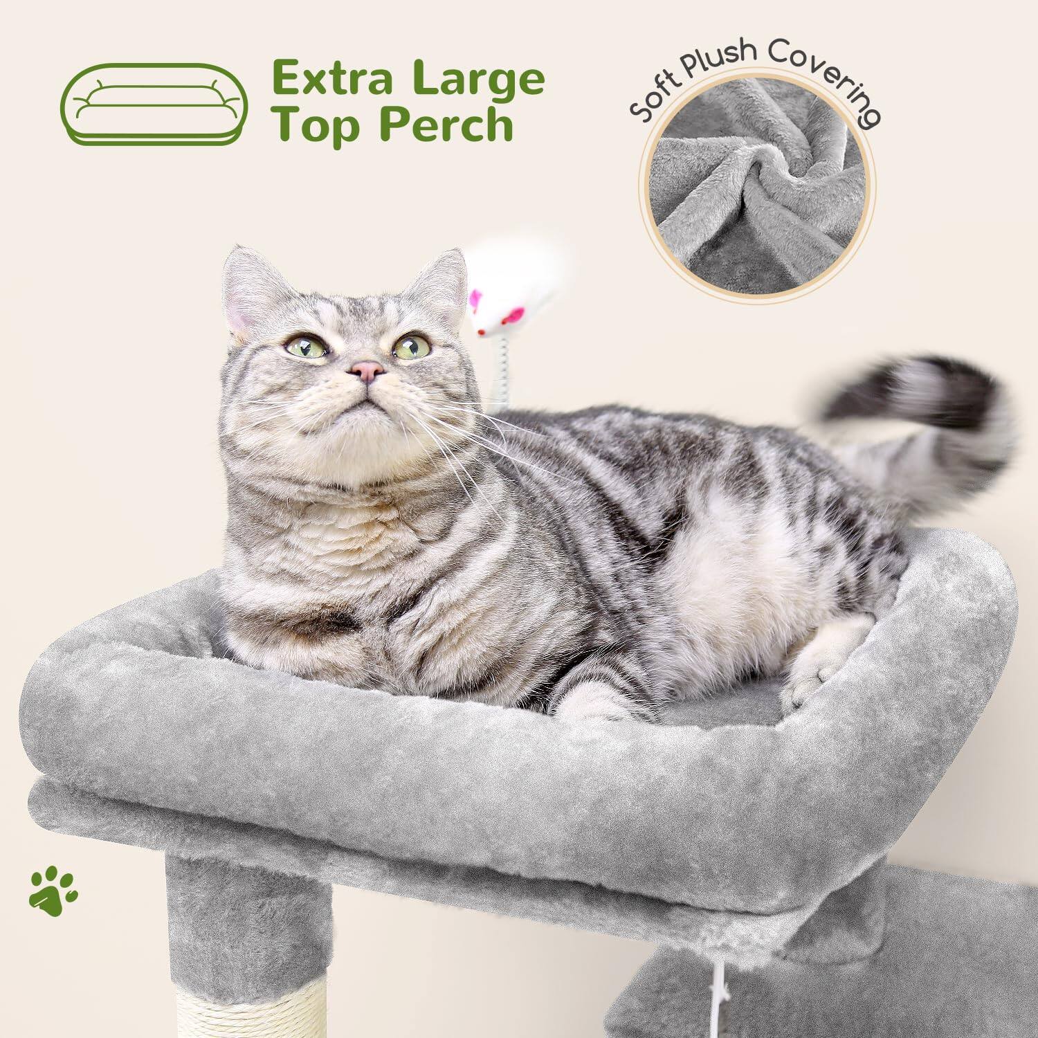 Extra Large Top Perch  
Soft Plush Covering