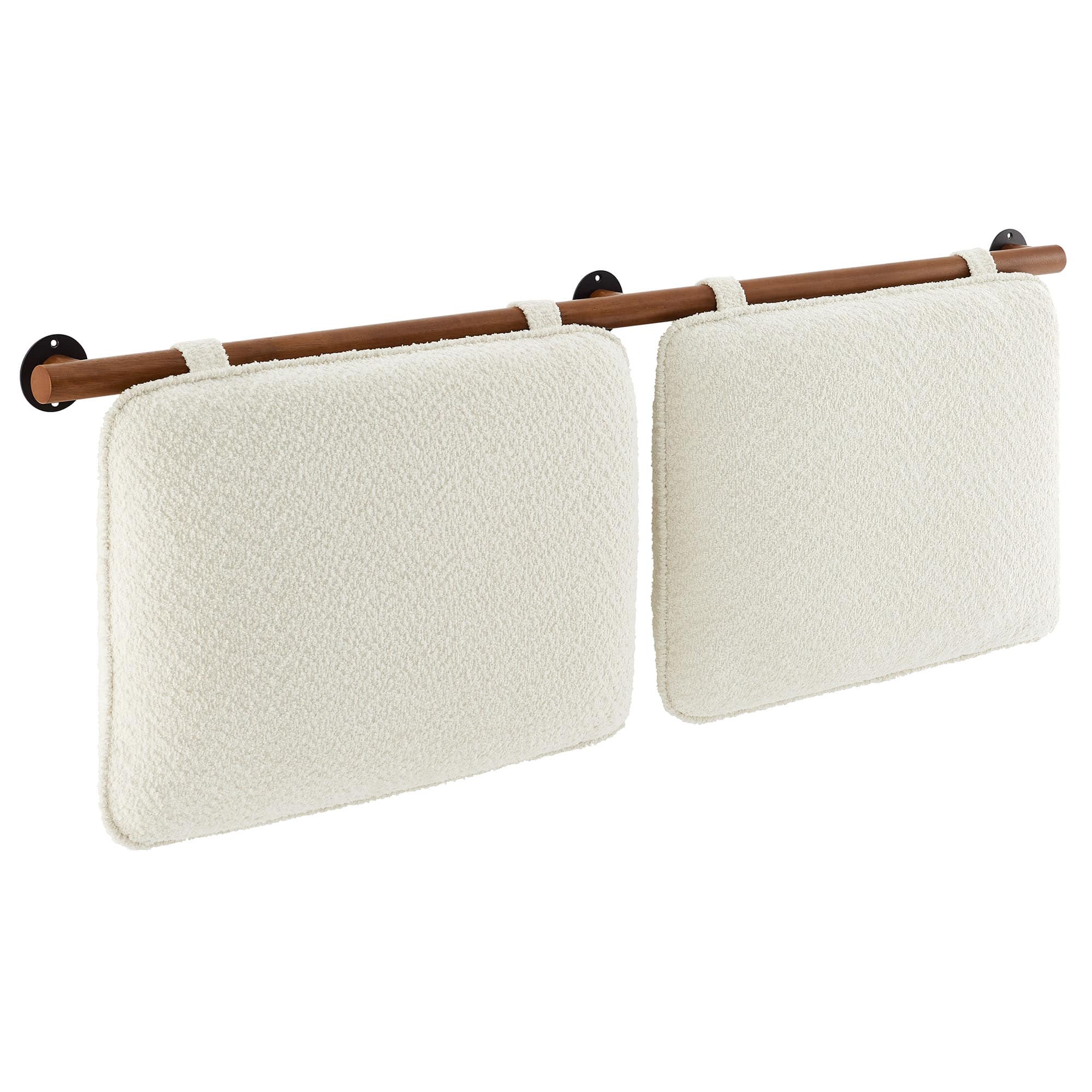 Anela Wall-Mounted Chenille Upholstered Full Headboard by Modway - Brown