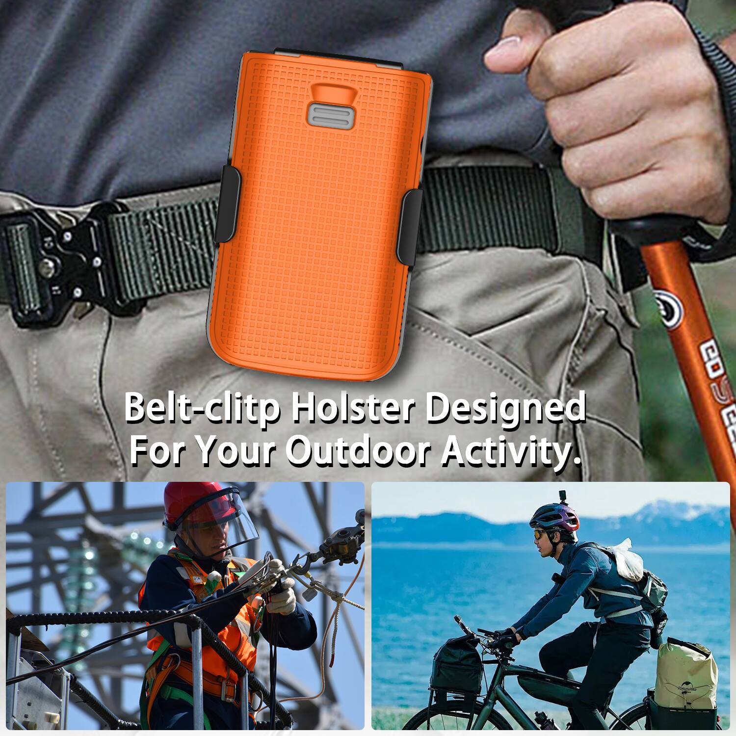 Belt-clip Holster Designed For Your Outdoor Activity.