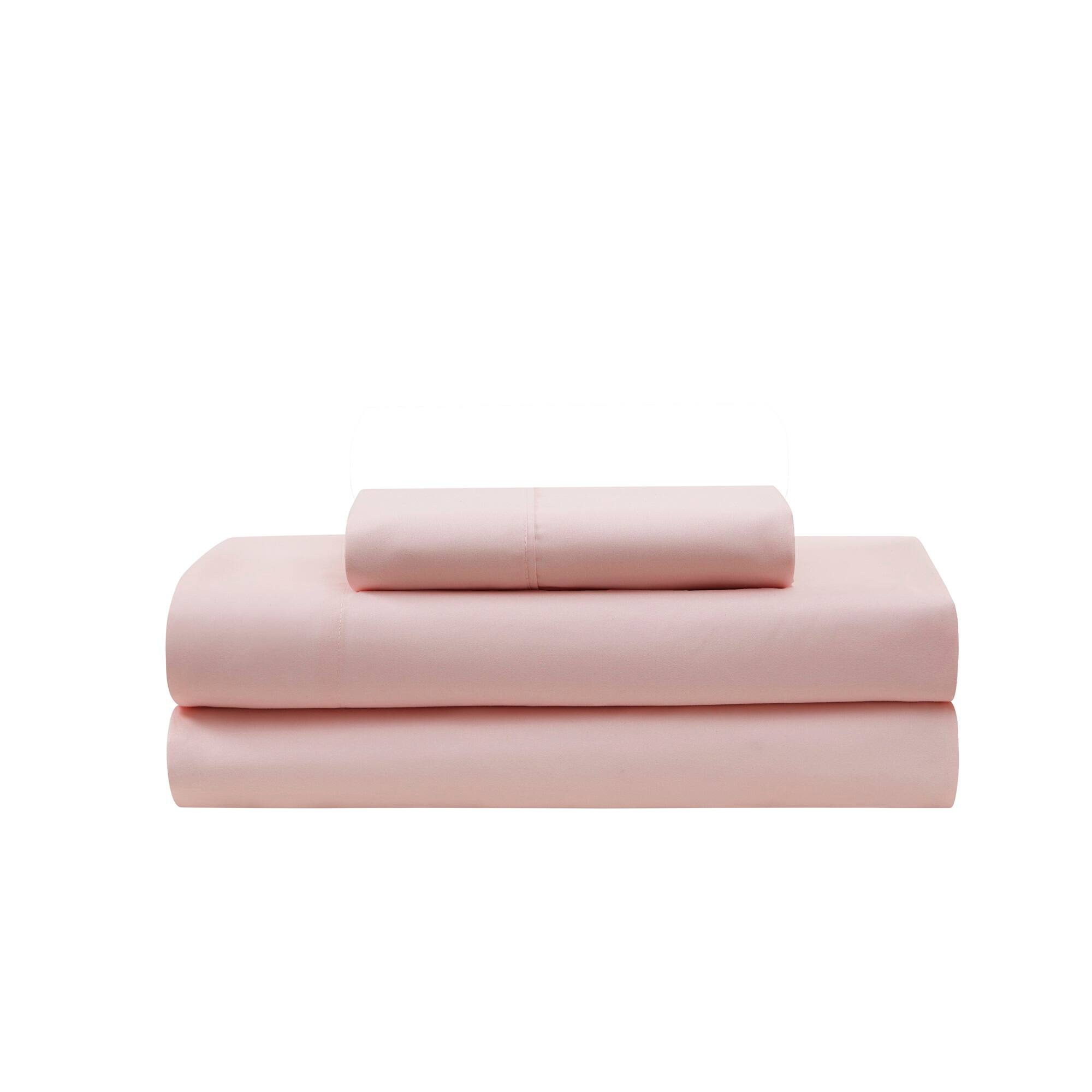 Back. Sweet Home Collection - 5 Piece Loralie Bed in a Bag Comforter & Sheet Set - Twin - Blush.