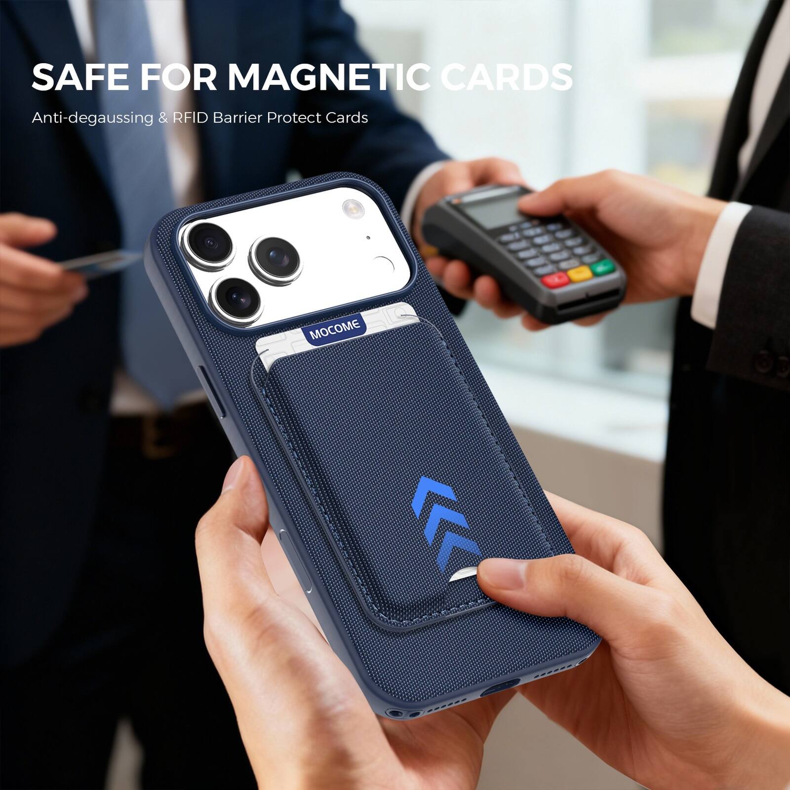 SAFE FOR MAGNETIC CARDS  
Anti-degaussing & RFID Barrier Protect Cards