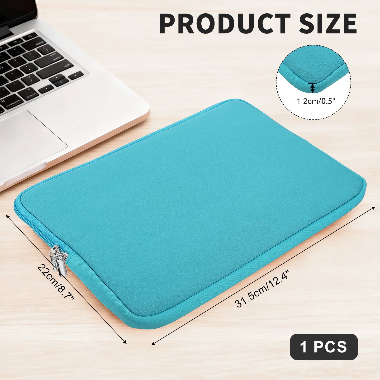 PRODUCT SIZE

1.2cm/0.5"  
22cm/8.7"  
31.5cm/12.4"  

1 PCS