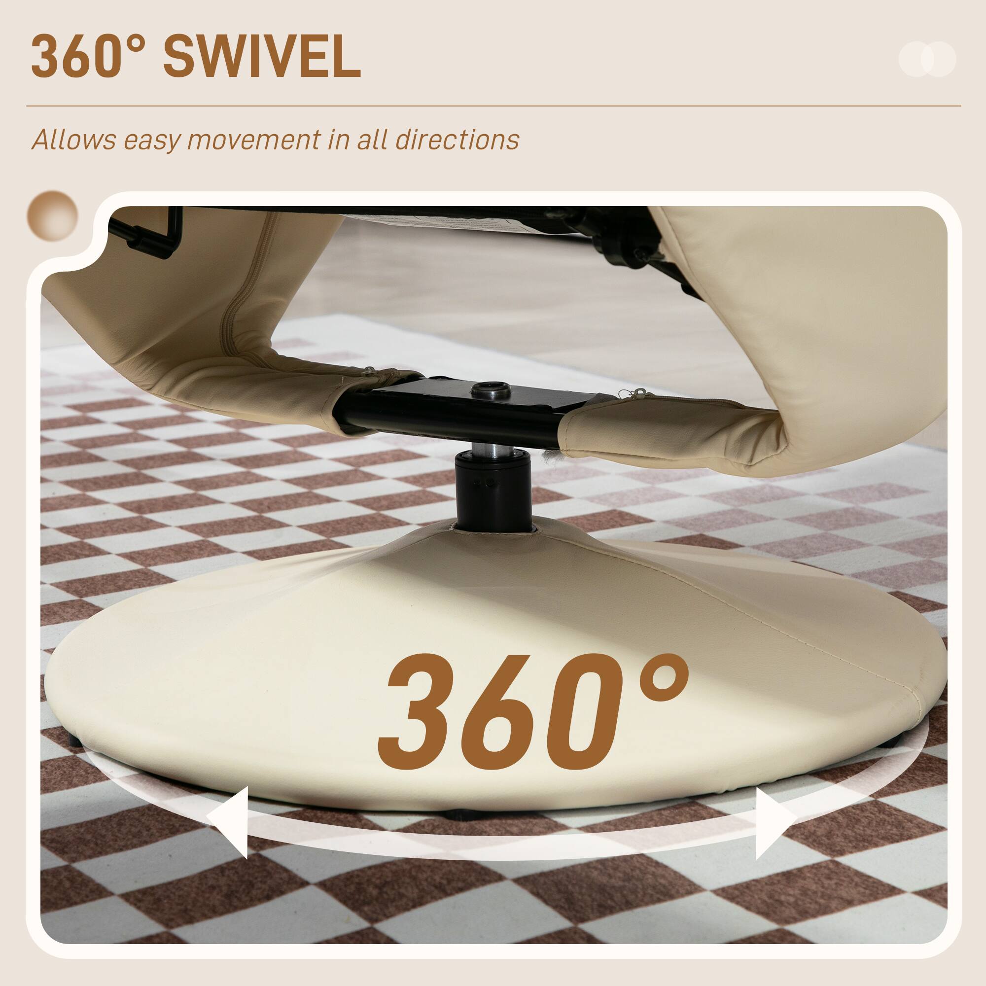 360° SWIVEL

Allows easy movement in all directions

360°