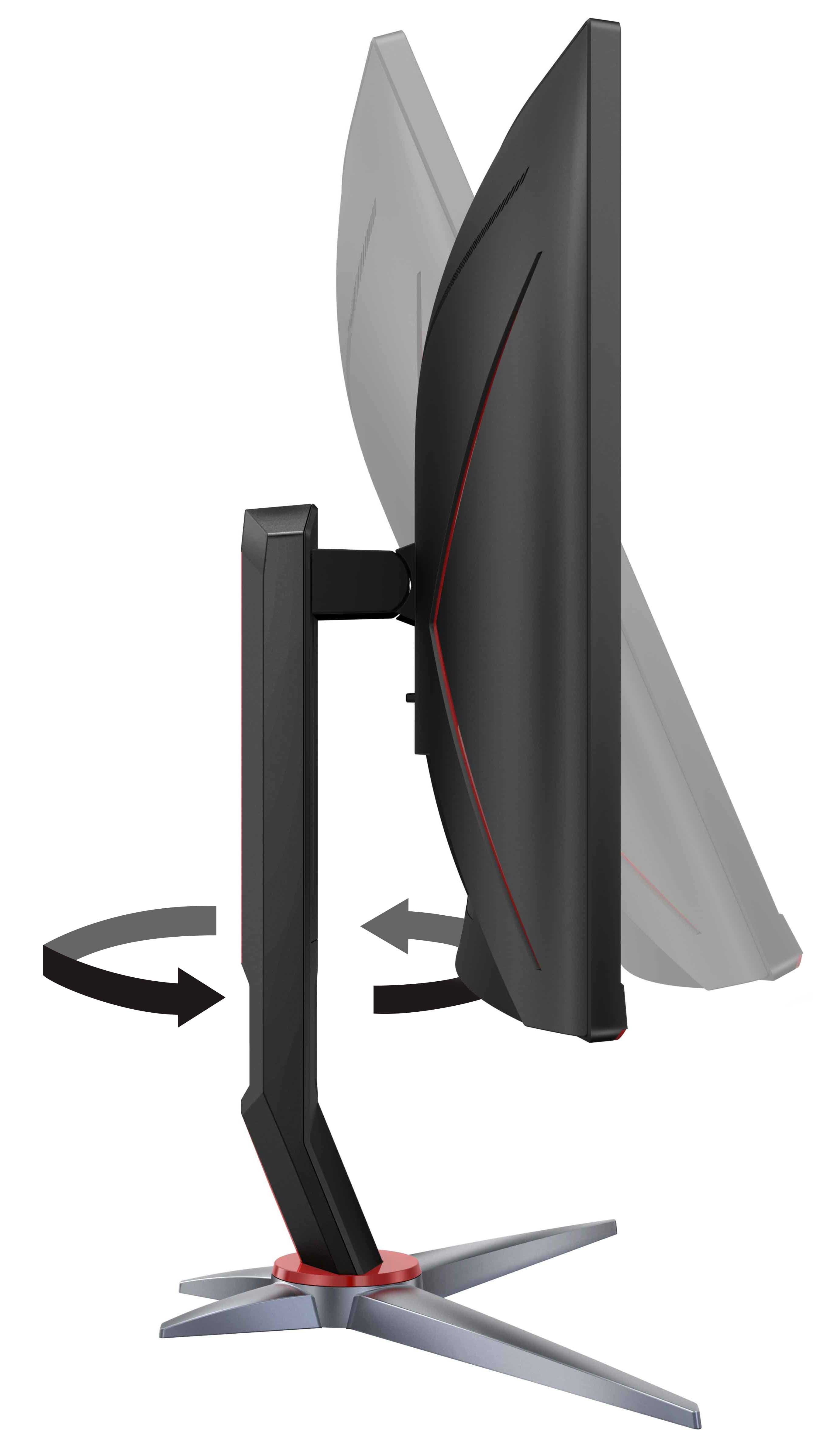 Alt View Zoom 16. AOC - G2 Series C27G2 27" LED Curved FHD FreeSync Premium Monitor (DisplayPort, HDMI, VGA) - Black/Red.