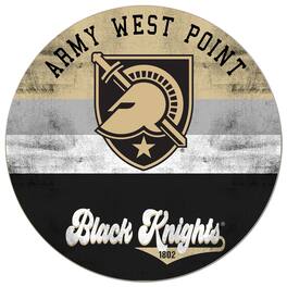 Jardine - Army Knights 20'' x 20'' Retro Logo Circle Sign - Black