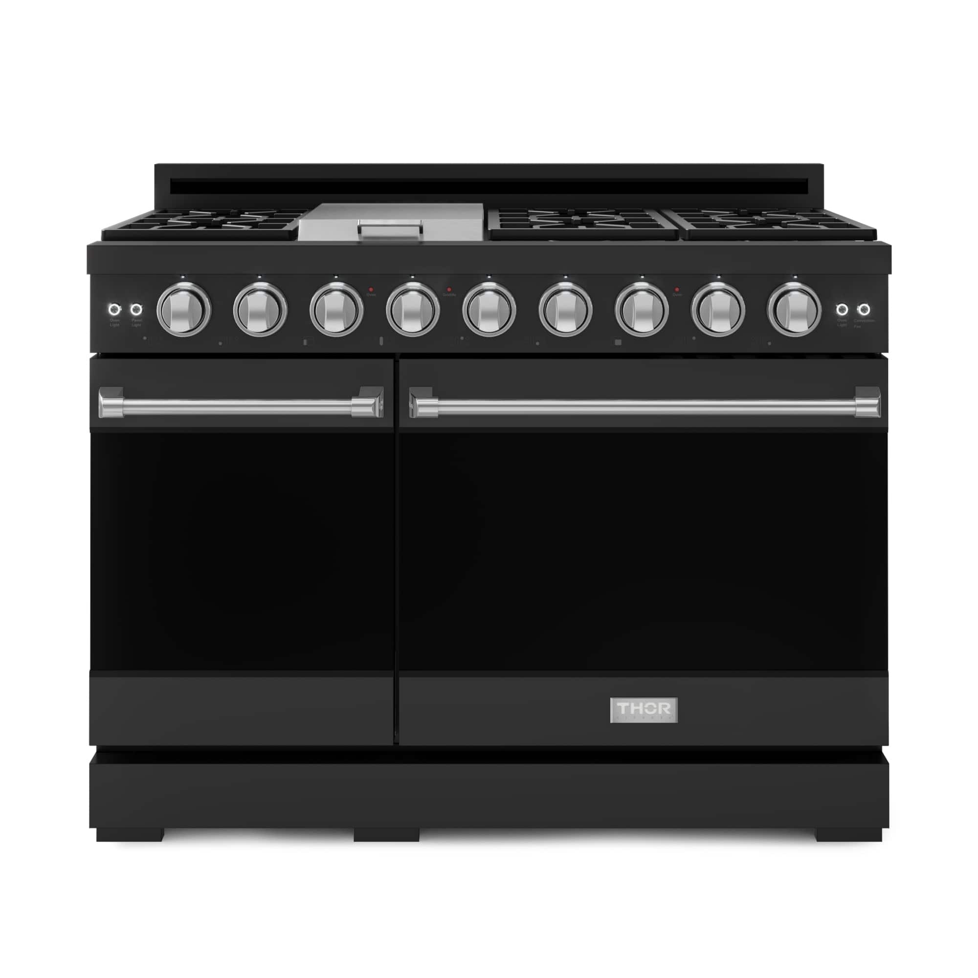 Gordon Ramsay Series by Thor Kitchen 6.8 Cu. Ft Freestanding Gas Range with Stainless Steel Hardware - Black - Front_Zoom