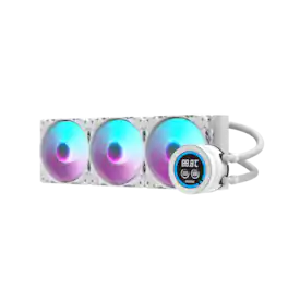 darkFlash - DF-DN360D-WH DN360A AIO CPU Liquid Cooler ARGB, PWM Fans, Compatible with Intel 1851/1700, AMD AM4/AM5 - White